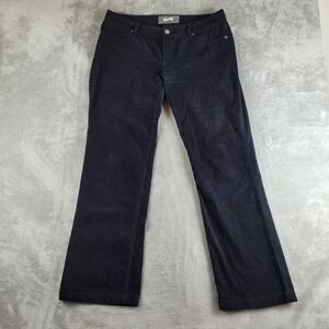 J Crew Pants Women's 31x32 Short Black Corduroy Bootcut Stretchy Preppy Workwear